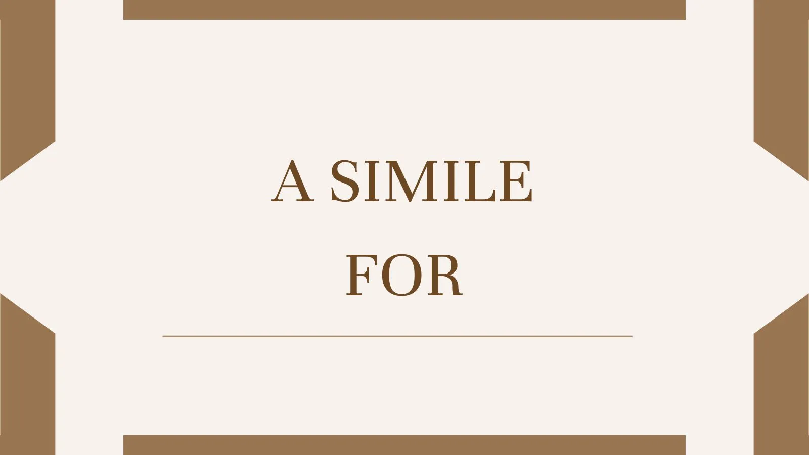 A Simile for