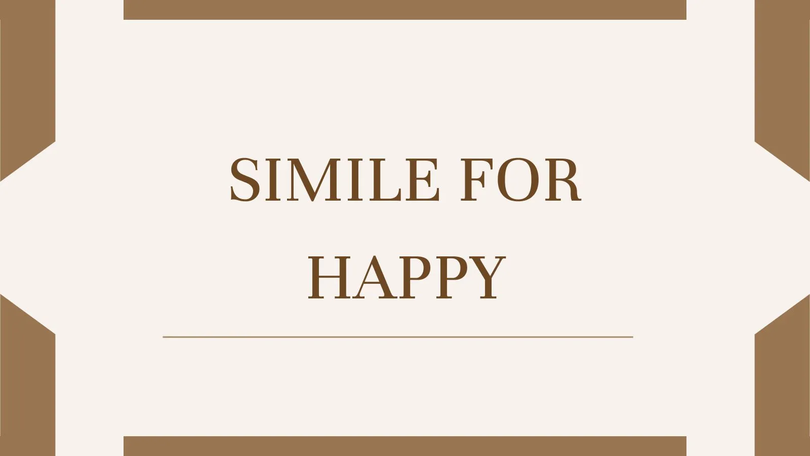 Simile for Happy