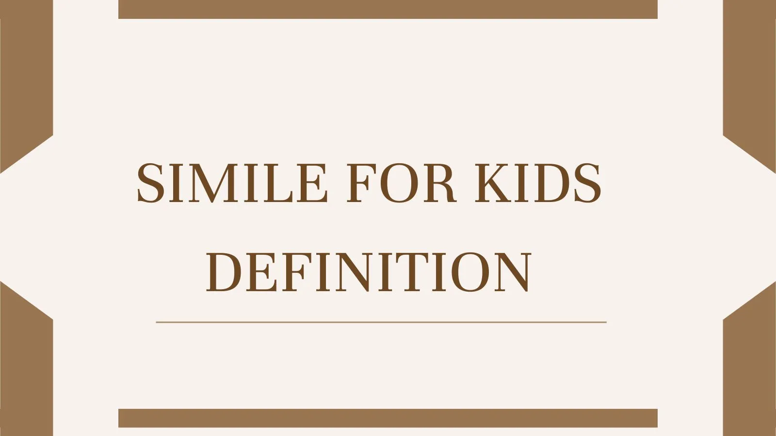 Simile for Kds Definition