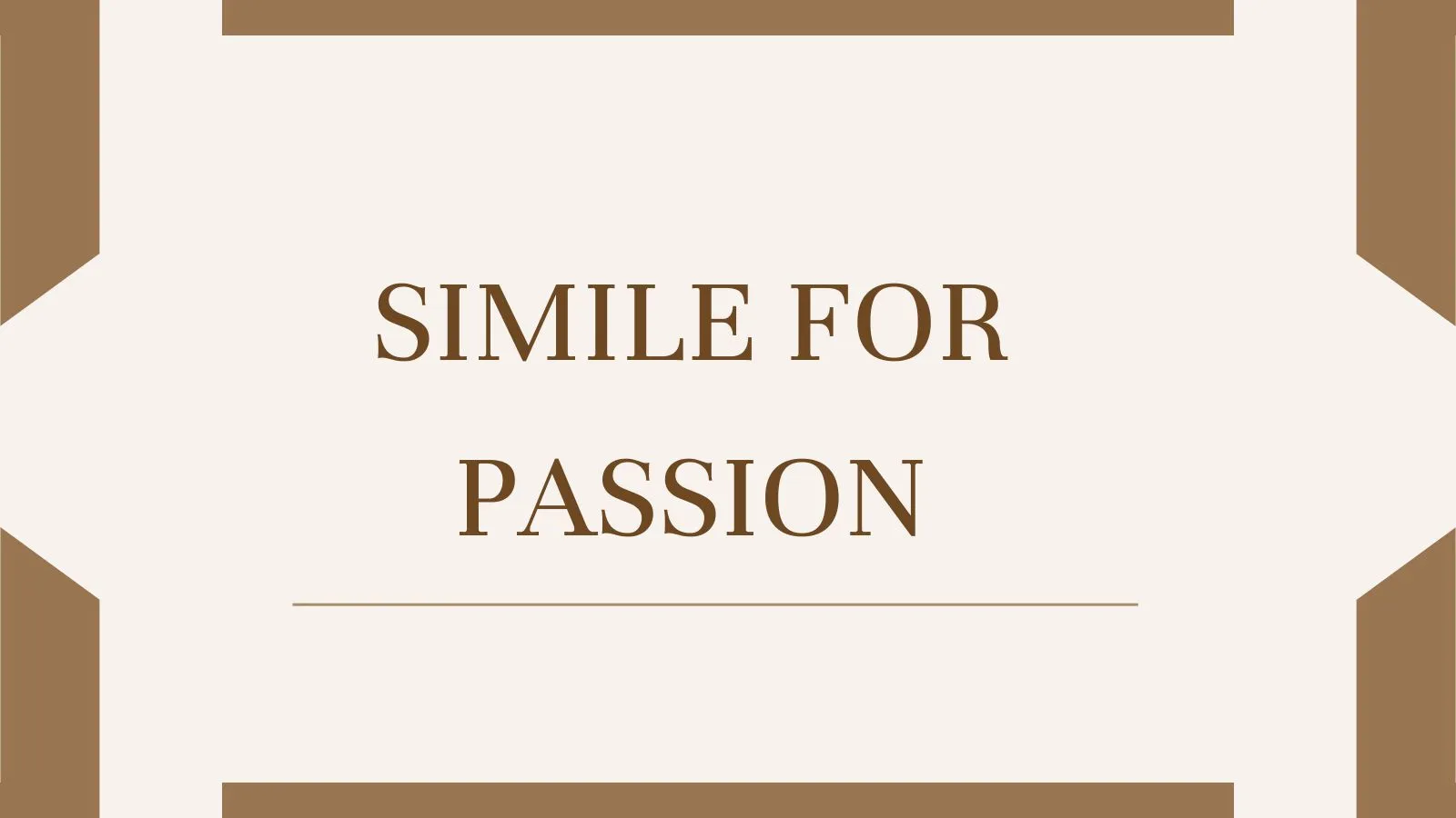 Simile for Passion