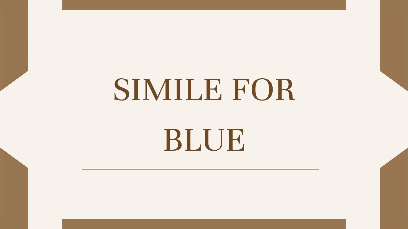 Simile for Blue