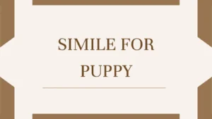 Simile for Puppy