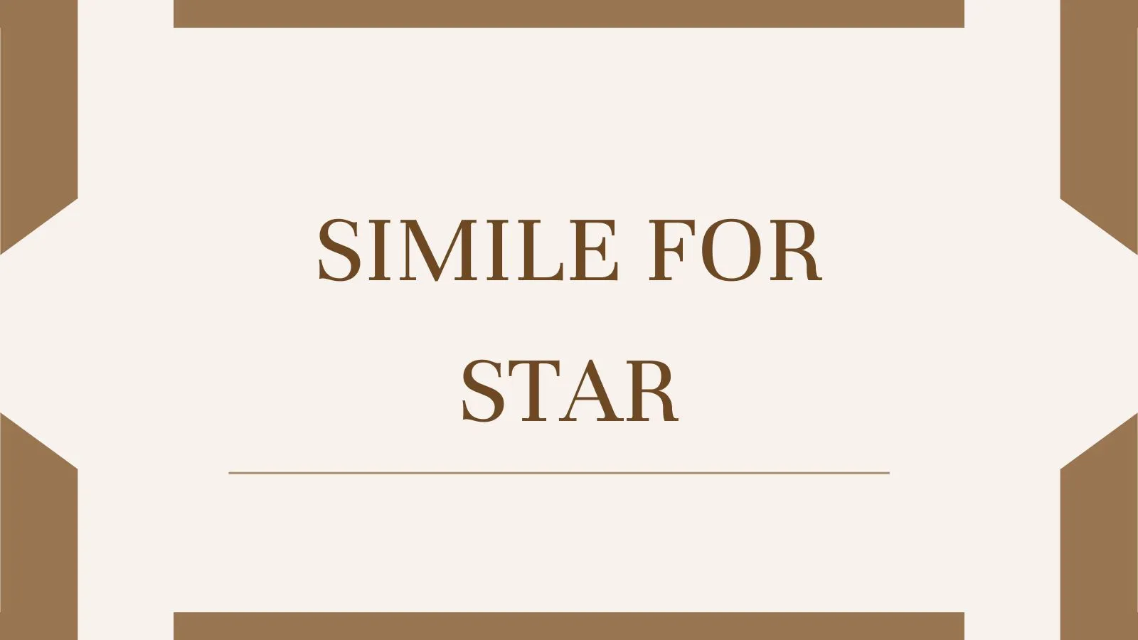 Simile for Star