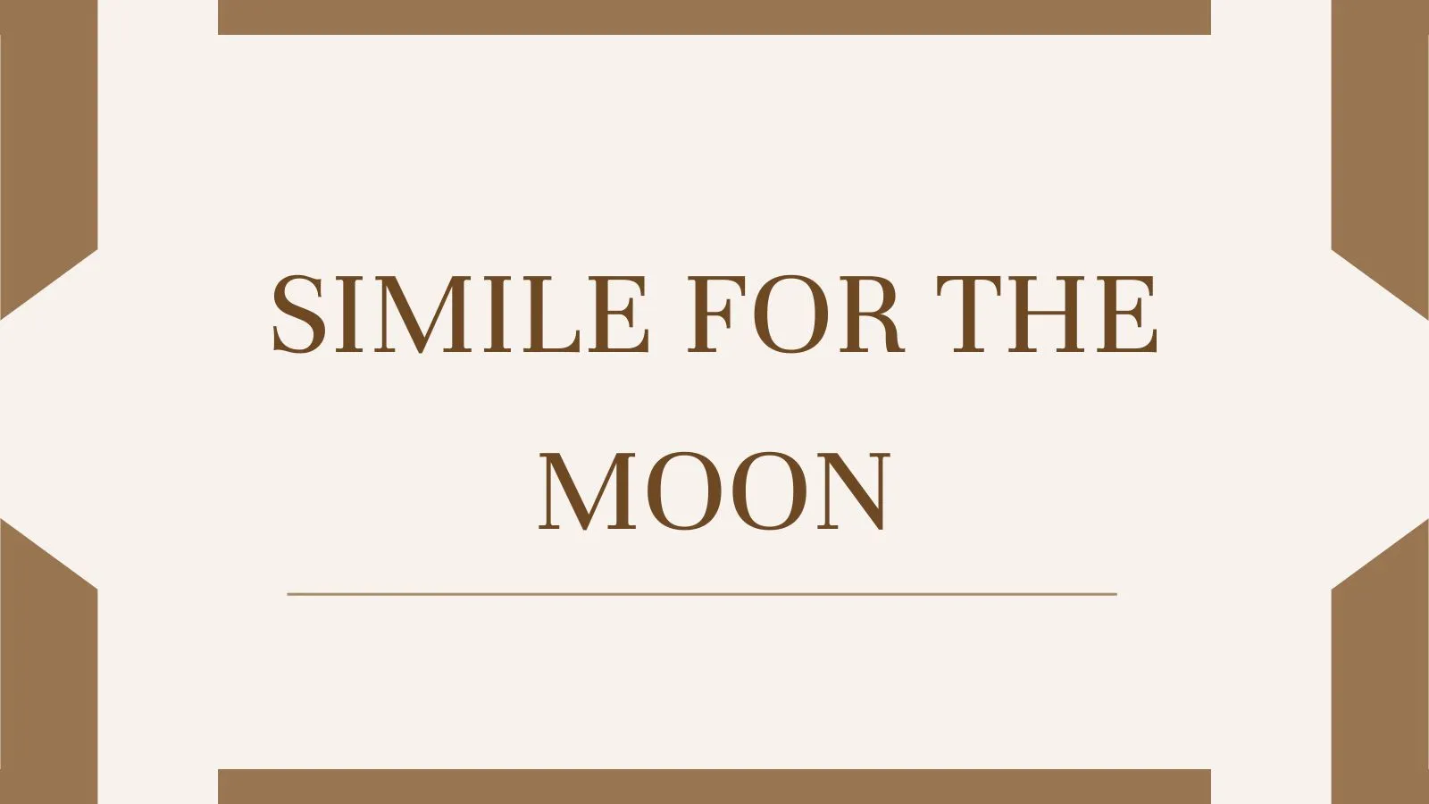 Simile for The Moon