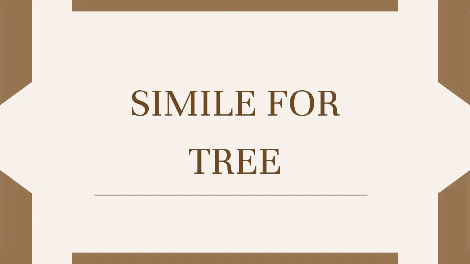 Simile for Tree