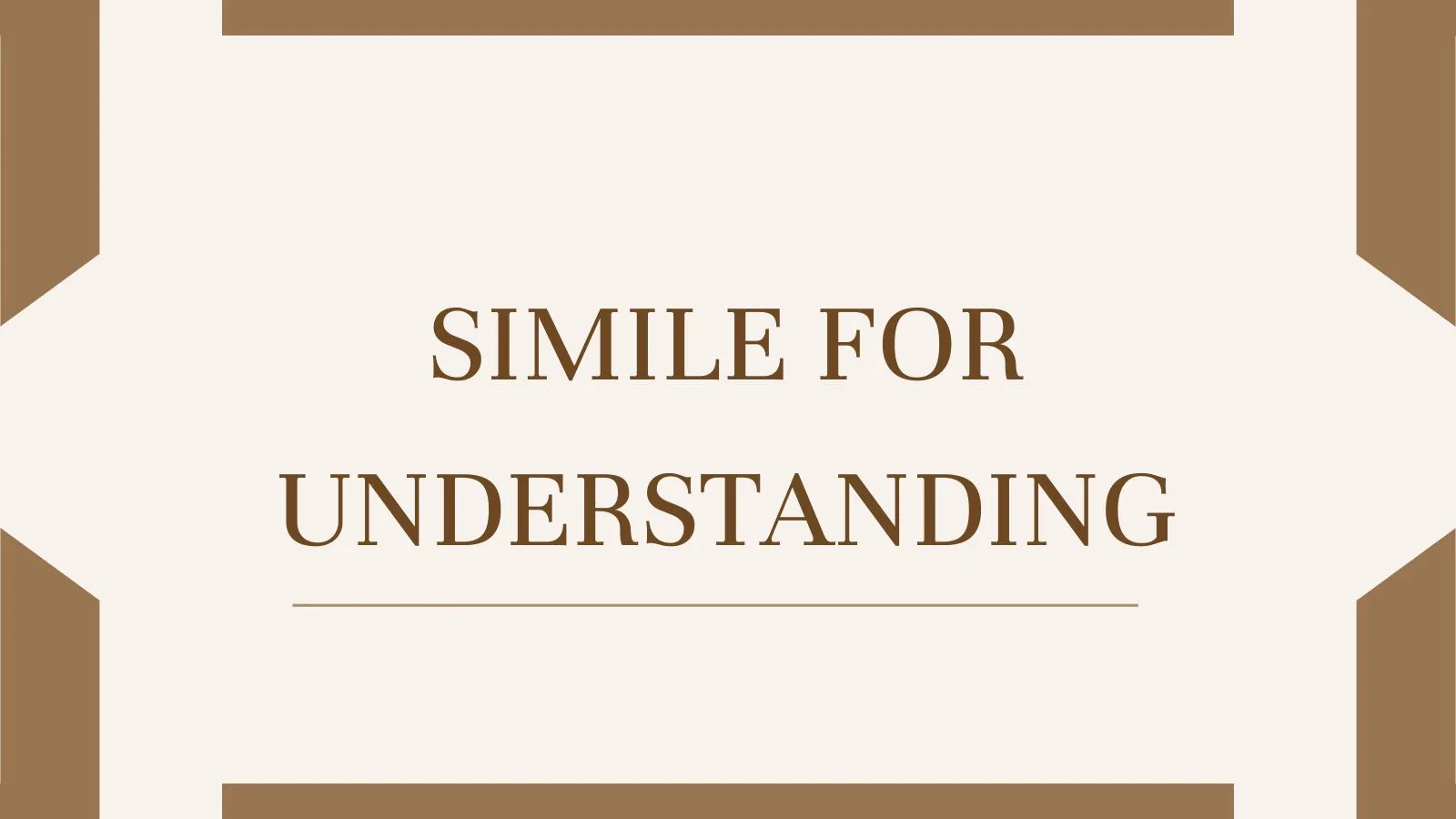 Simile for Understanding