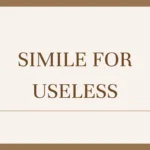Simile for Useless