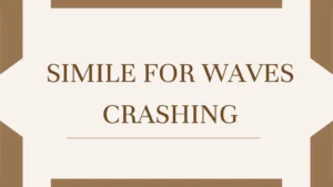 simile for waves crashing