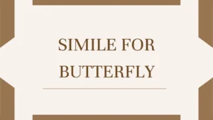 Simile for Butterfly