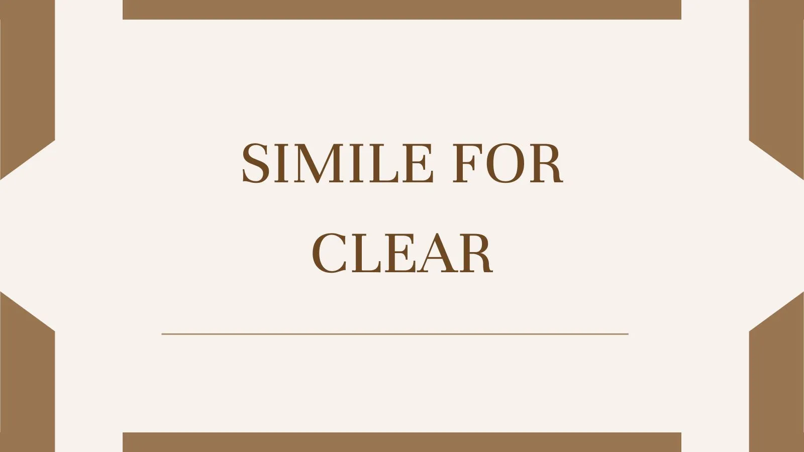 Simile for Clear