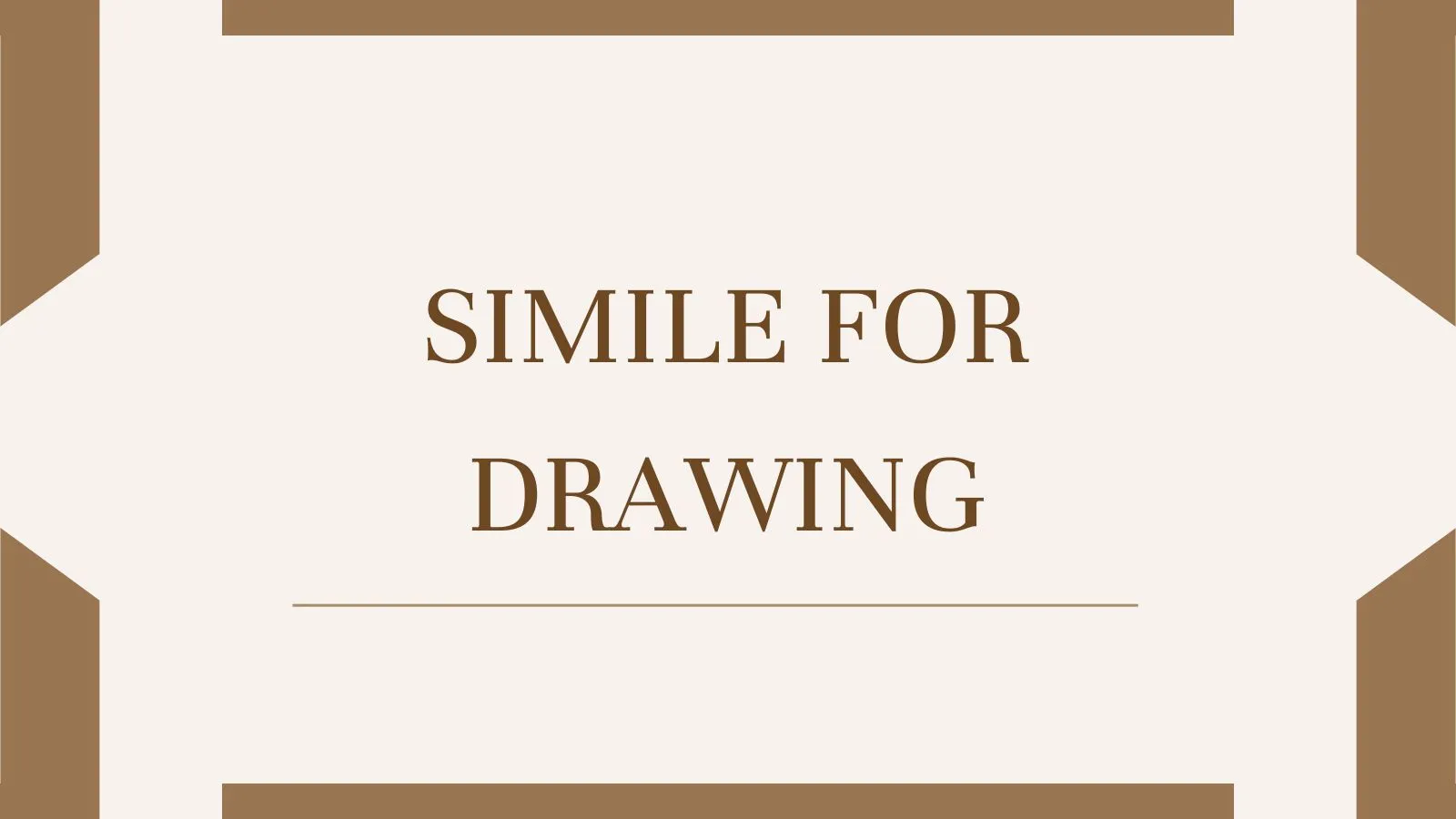 Simile for Drawing