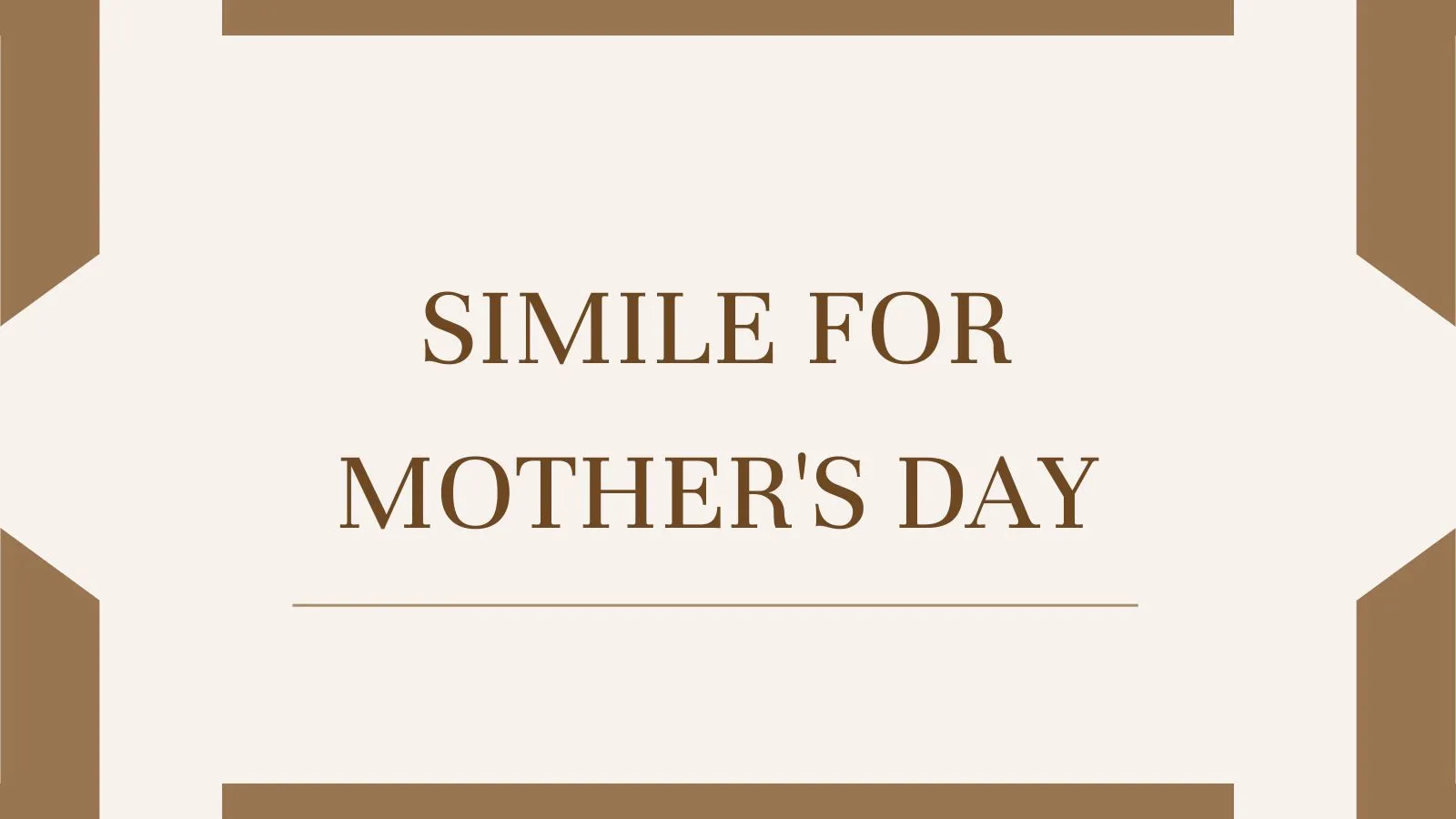 Simile for Mother's Day