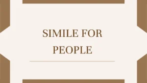 Simile for People