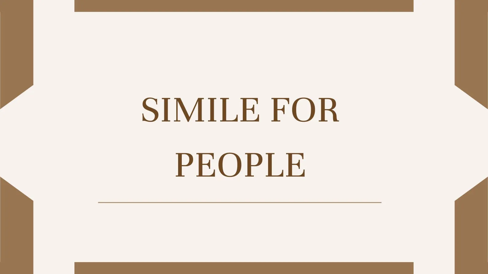 Simile for People