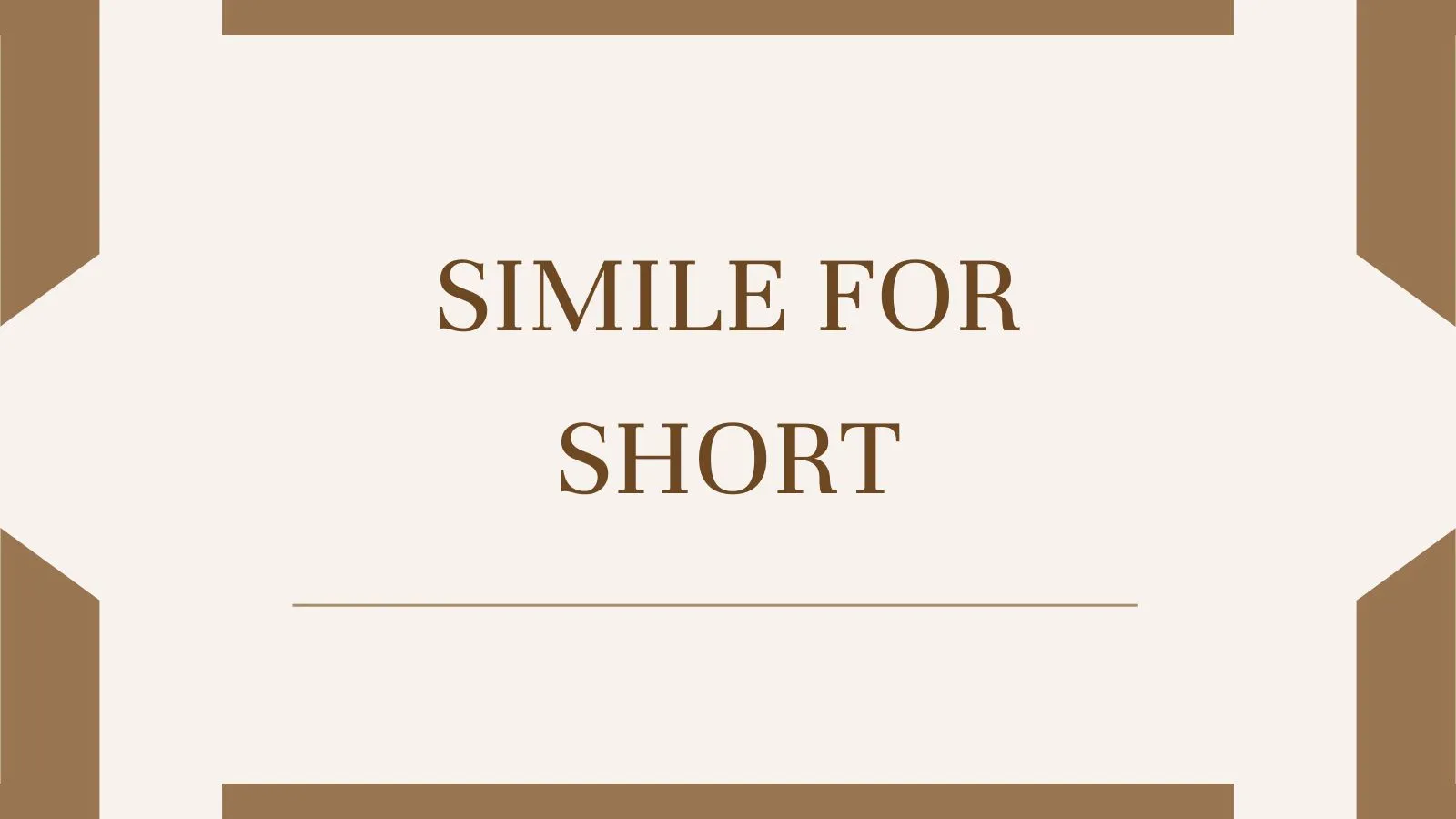 Simile for Short
