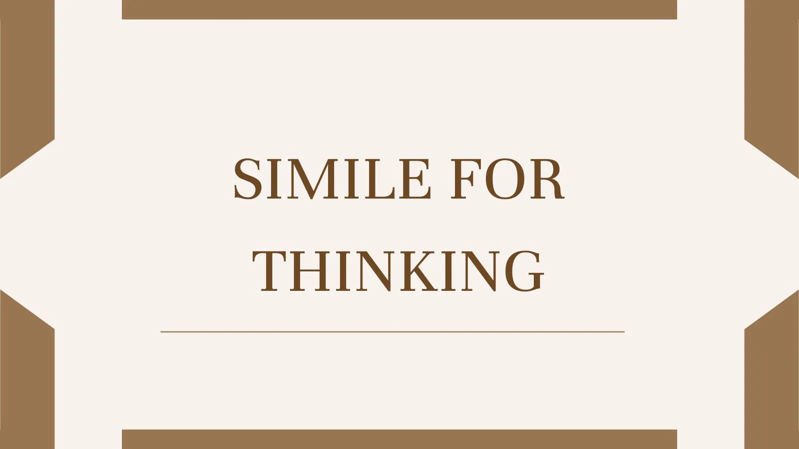 Simile for Thinking