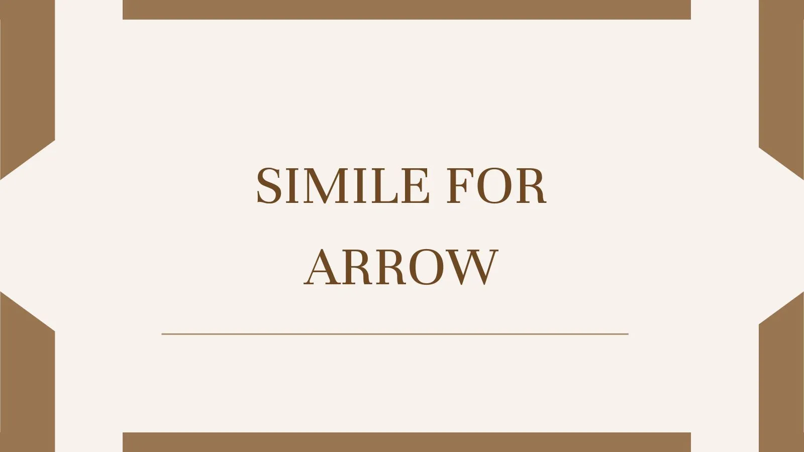 Simile for Arrow